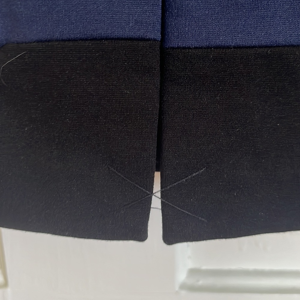 White House Black Market Navy, Gray & Black Dress - Picture 9 of 10